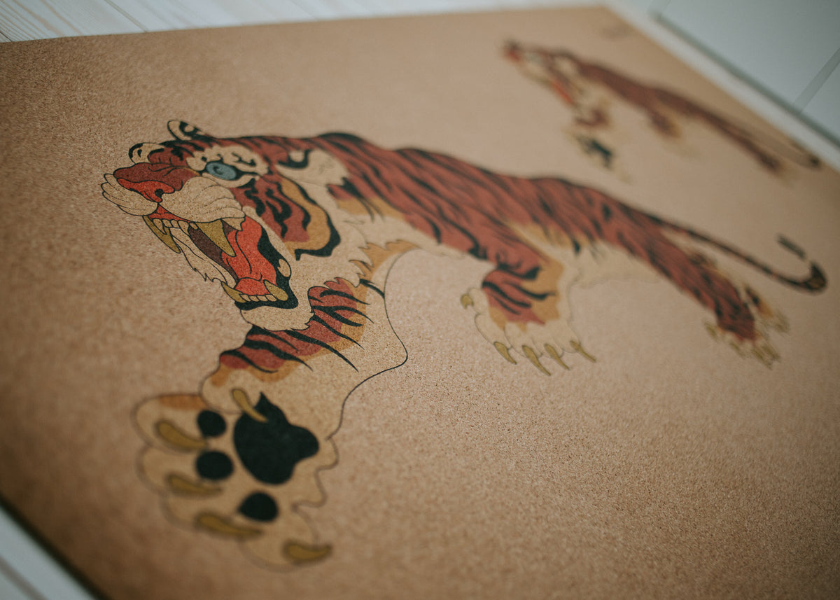 Eco Cork Yoga Mat – Two Tiger | Natural Cork & Rubber Pilates Mat | Supawell