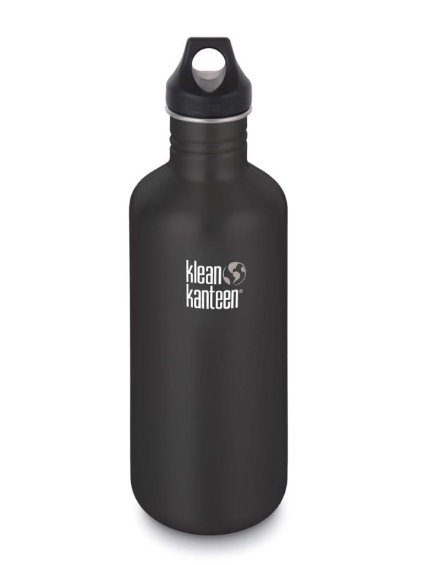 Klean Kanteen Classic Steel Water Bottle 1182ML Black