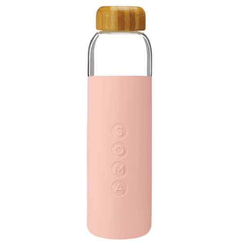 Soma Glass Water Bottle BPA Free 17oz - Blush