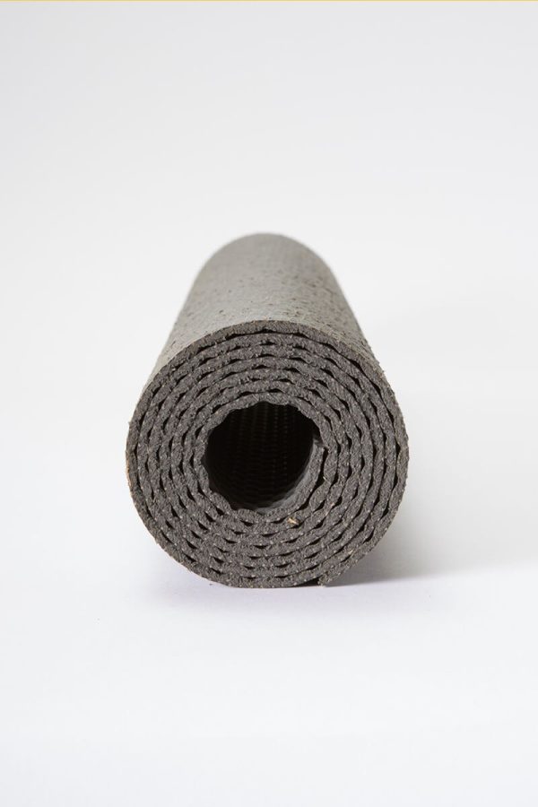 EcoYoga Jute Rubber Yoga Mat Eco Biodegradable - Grey Roll