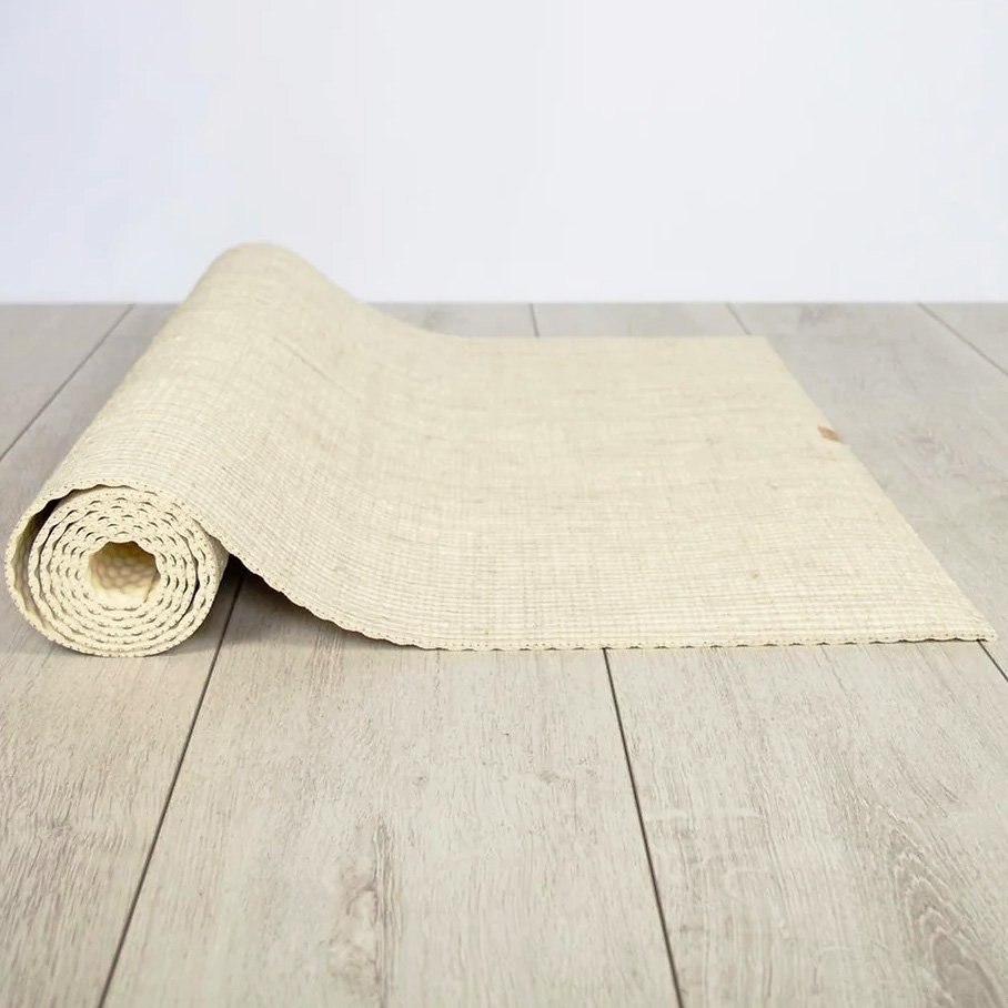 Stretch Now: Earth Fusion Yoga Mat - Natural Jute & Rubber Yoga