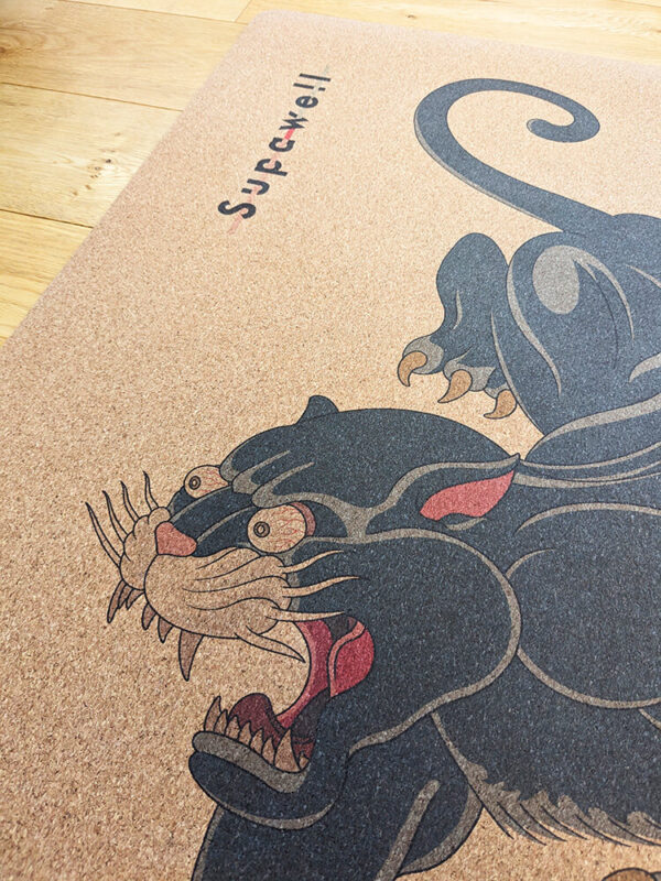 Eco Cork Yoga Mat - Black Panther