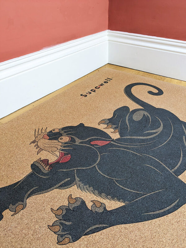 Eco Cork Yoga Mat - Black Panther