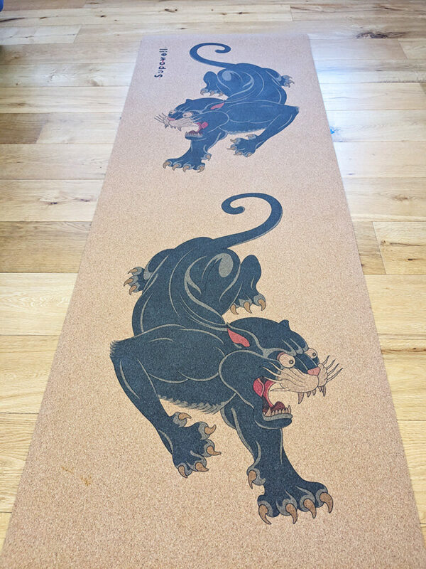 Eco Cork Yoga Mat - Black Panther