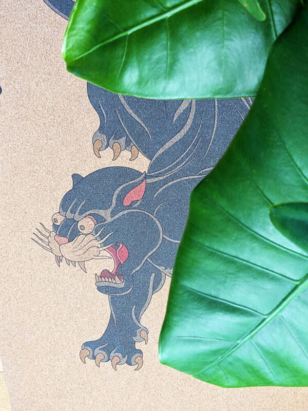 Eco Cork Yoga Mat - Black Panther