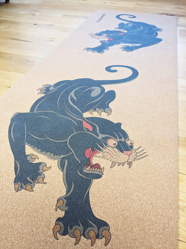 Eco Cork Yoga Mat - Black Panther