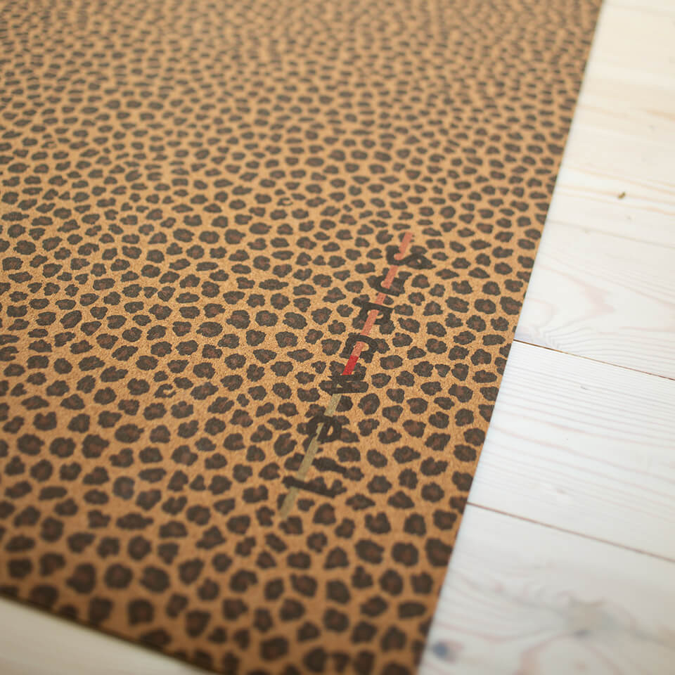 Eco Cork Yoga Mat – Leopard Print
