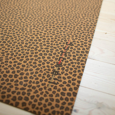 Eco Cork Yoga Mat – Leopard Print