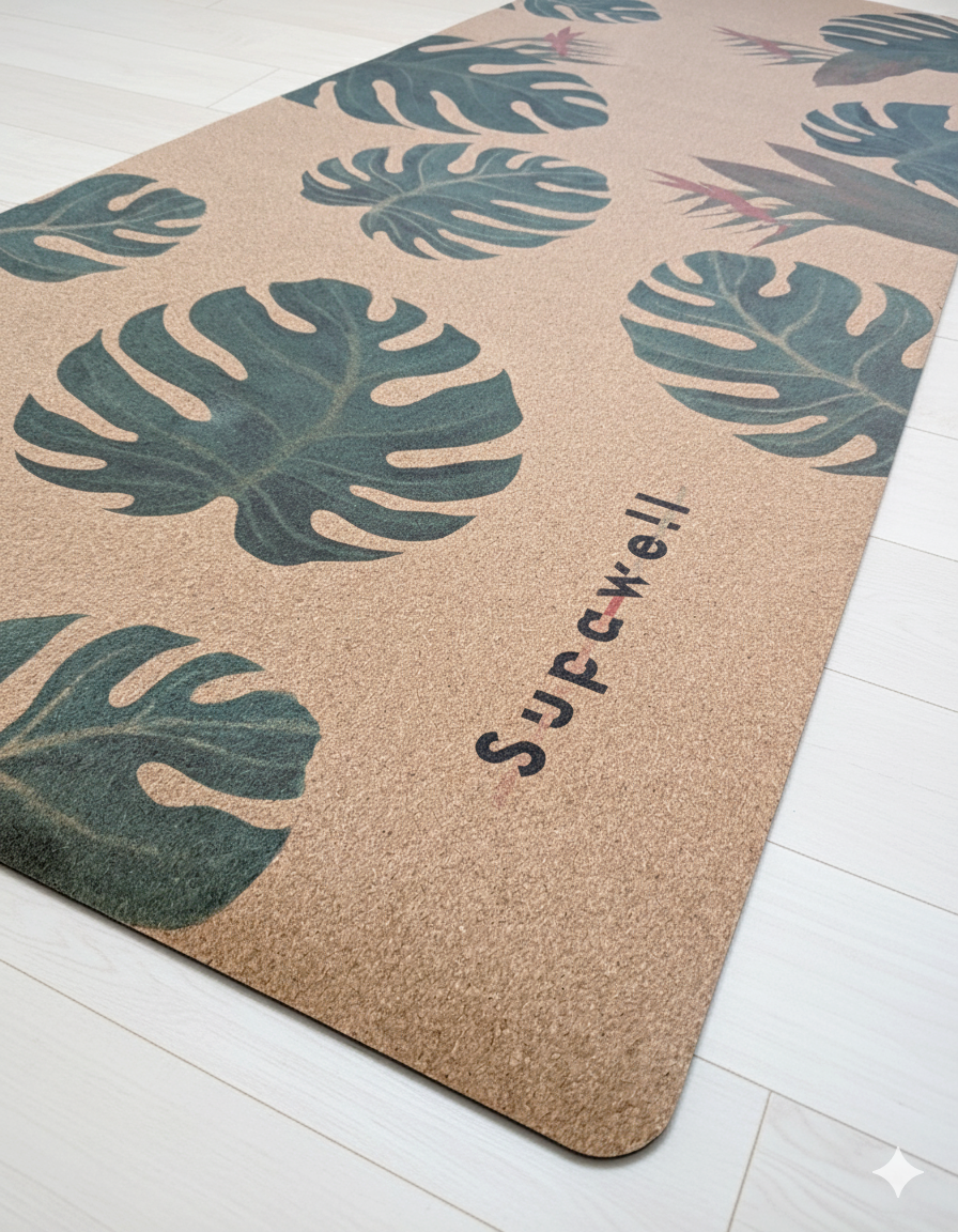 Eco Cork Yoga Mat – Monstera