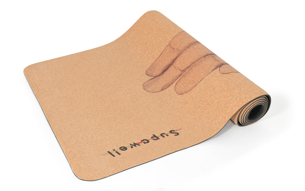 Eco Cork Yoga Mat - Hand