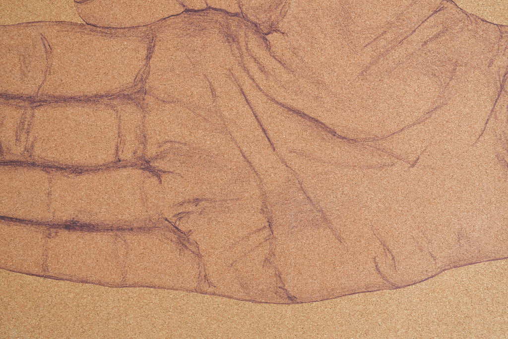 Eco Cork Yoga Mat - Hand