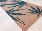 Supawell Eco Cork Yoga Mat - Hemp Leaf