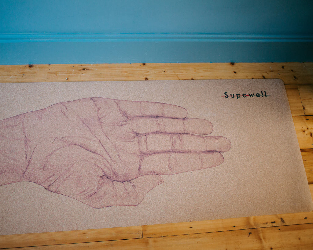 Eco Cork Yoga Mat - Hand
