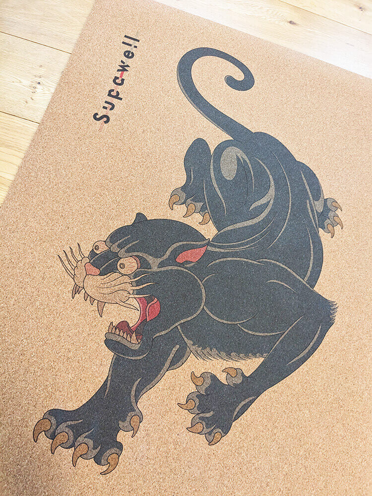 Eco Cork Yoga Mat – Black Panther