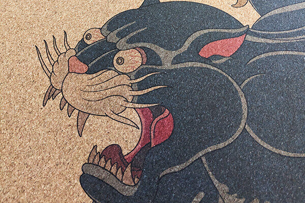 Eco Cork Yoga Mat – Black Panther